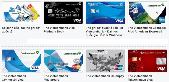 Thẻ ghi nợ quốc tế Vietcombank (Visa/Master Debit Card)