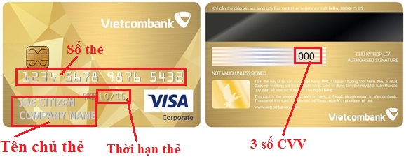 Cách Sử Dụng Thẻ Visa Vietcombank. Biểu Phí Thẻ Visa Debit