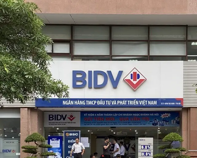 14 Chi nhánh, PGD BIDV ở Thái Nguyên