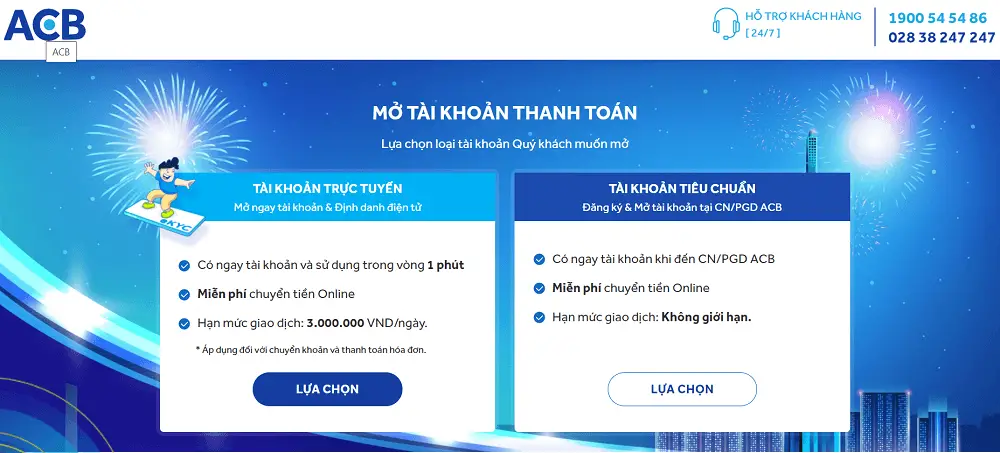Tài khoản thanh toán ACB (Cá nhân)