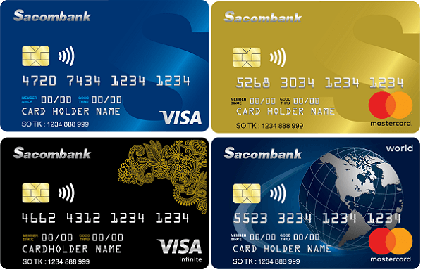 Mở thẻ tín dụng lương tiền mặt Sacombank